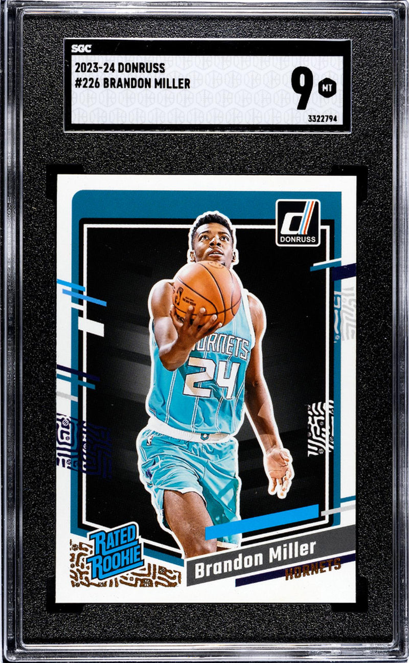 2023 Donruss Brandon Miller #226 RC SGC 9