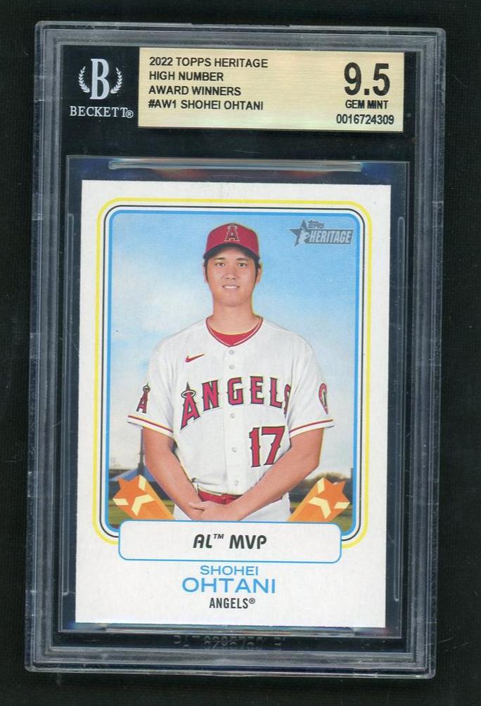 2022 Topps Heritage Award Winners Shohei Ohtani #AW1 BGS 9.5