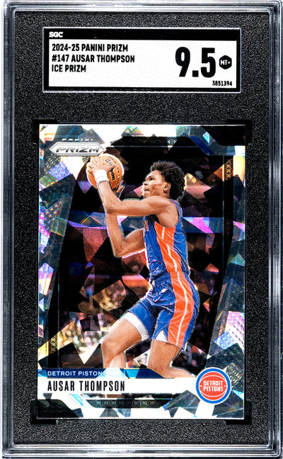 2024-25 Panini Prizm #147 Ausar Thompson Ice Prizm SGC 9.5