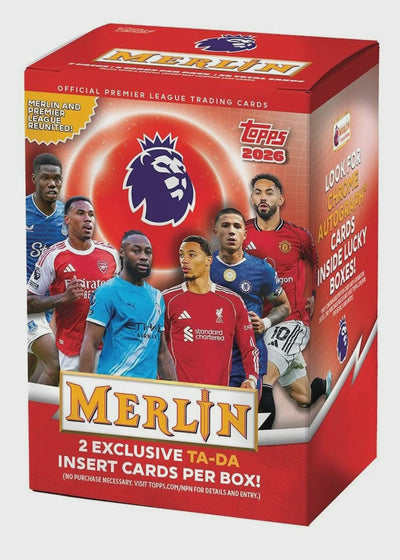 2025-26 Topps Merlin Premier League Soccer Blaster Box