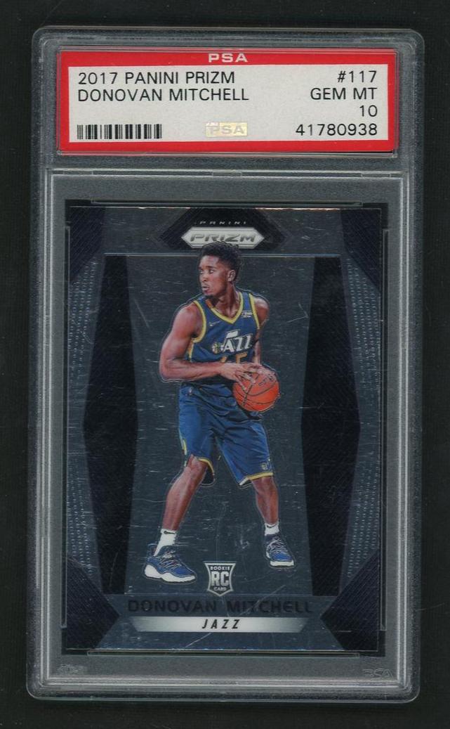 2017 Panini Prizm Donovan Mitchell #117 PSA 10