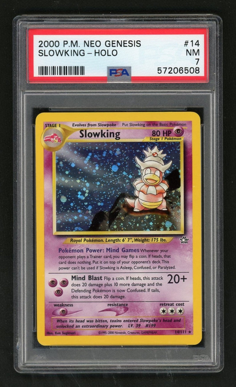 2000 Pokemon Neo Genesis Holo Slowking #14 PSA 7