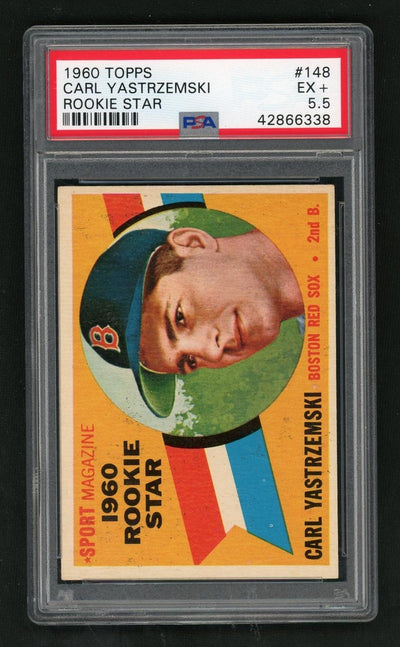 1960 Topps Rookie Star Carl Yastrzemski #148 PSA 5.5