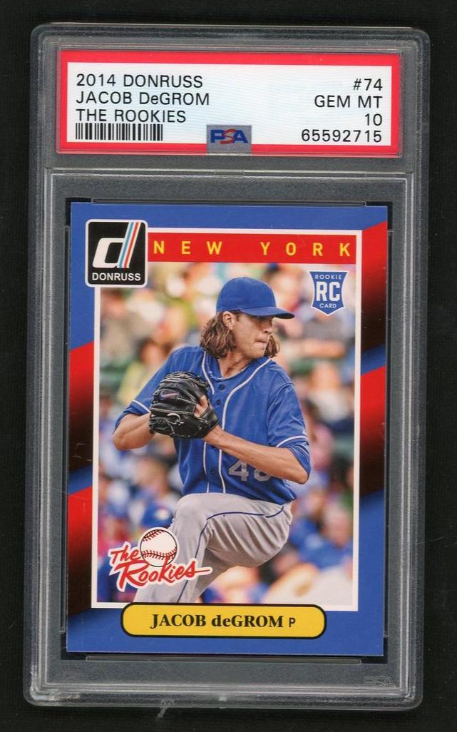 2014 Panini Donruss the Rookies Jacob Degrom #74 PSA 10