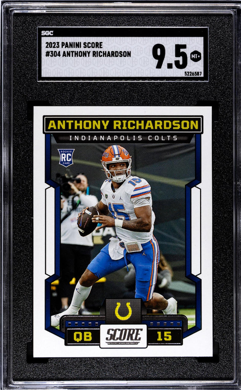 2023 Panini Score Anthony Richardson #304 RC SGC 9.5