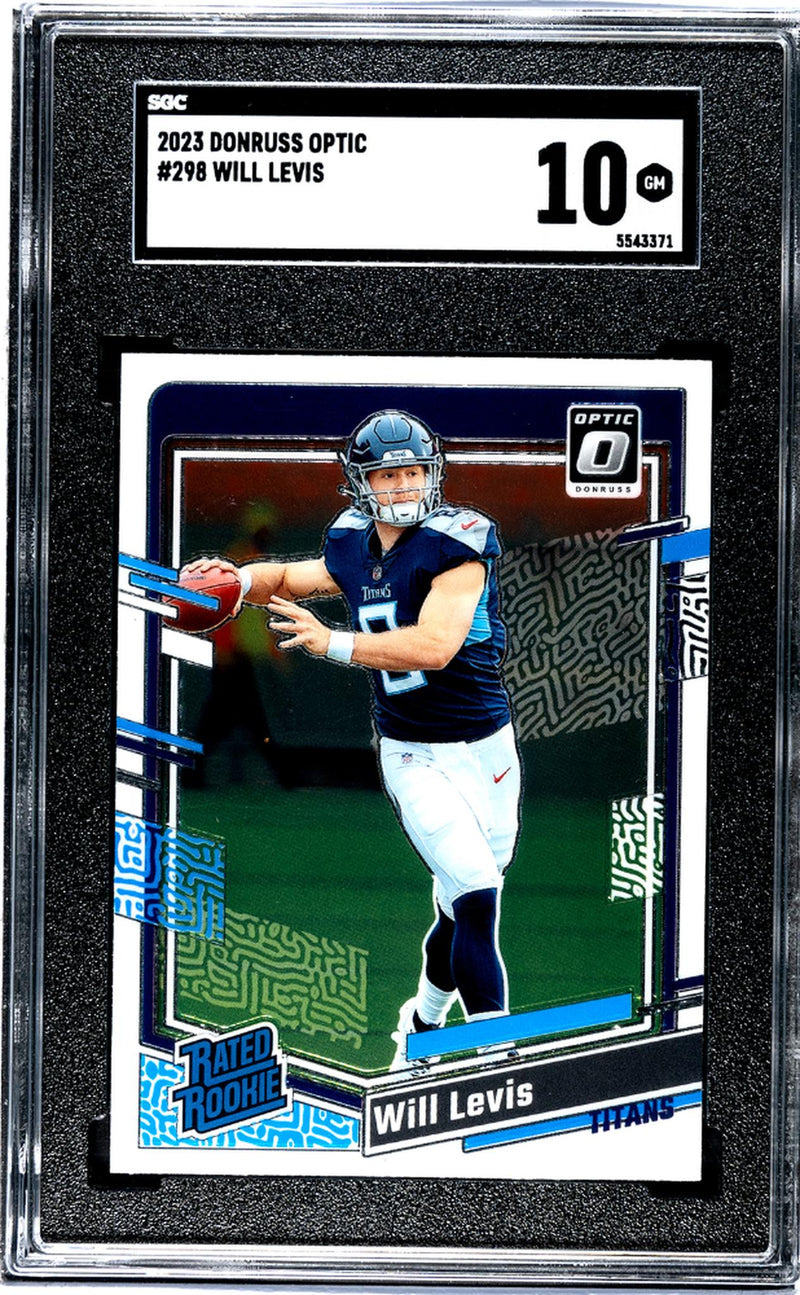 2023 Donruss Optic Will Levis #298 RC SGC 10