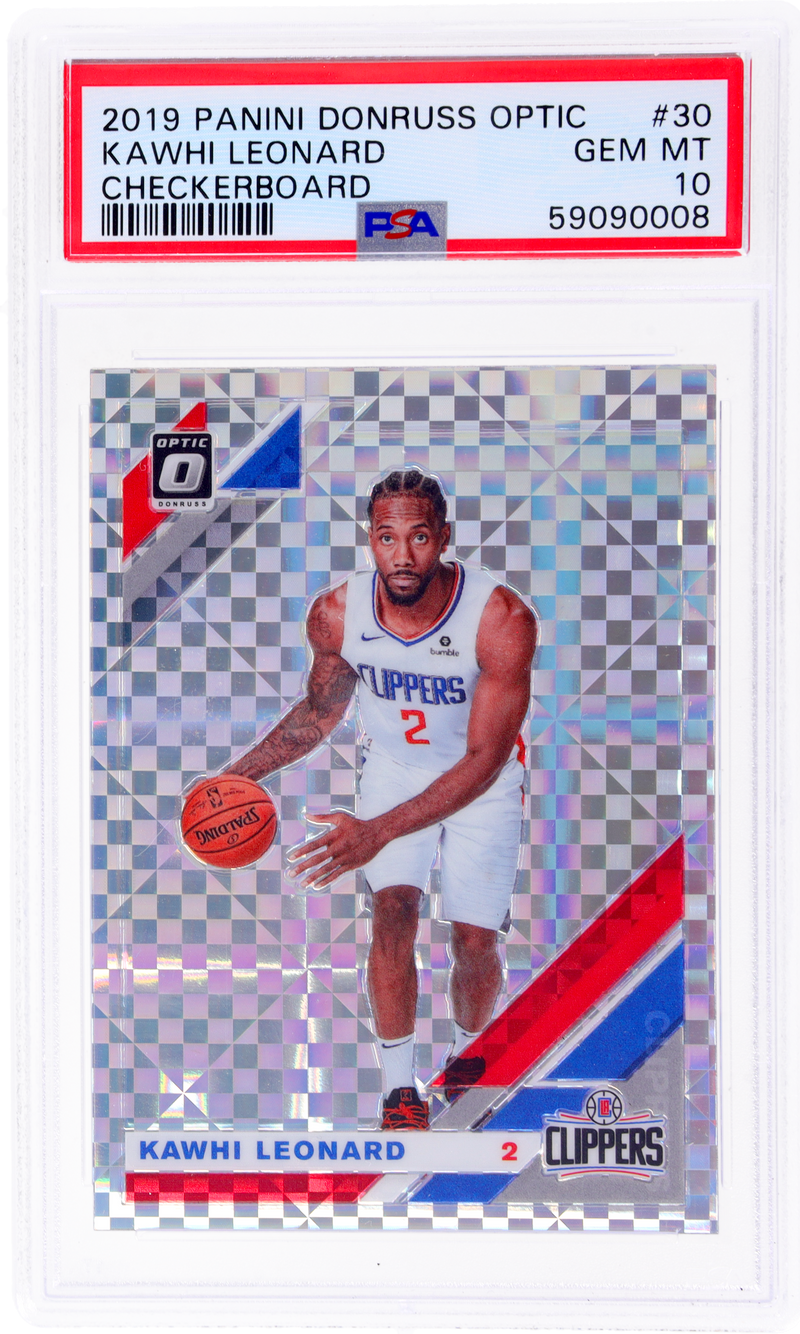 2019 Panini Donruss Optic Kawhi Leonard #30 Checkerboard PSA 10