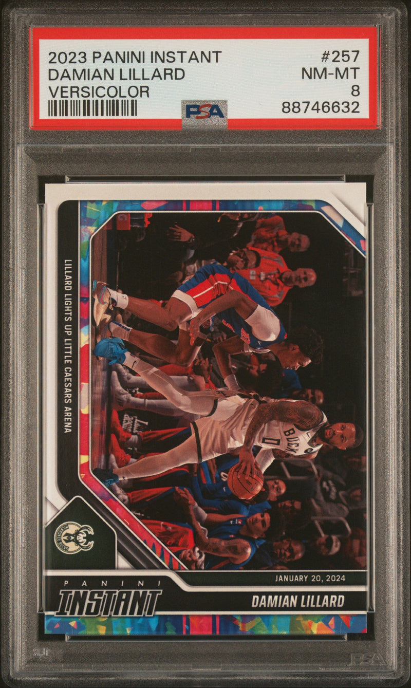 2023 Panini Instant Versicolor Damian Lillard #257 PSA 8