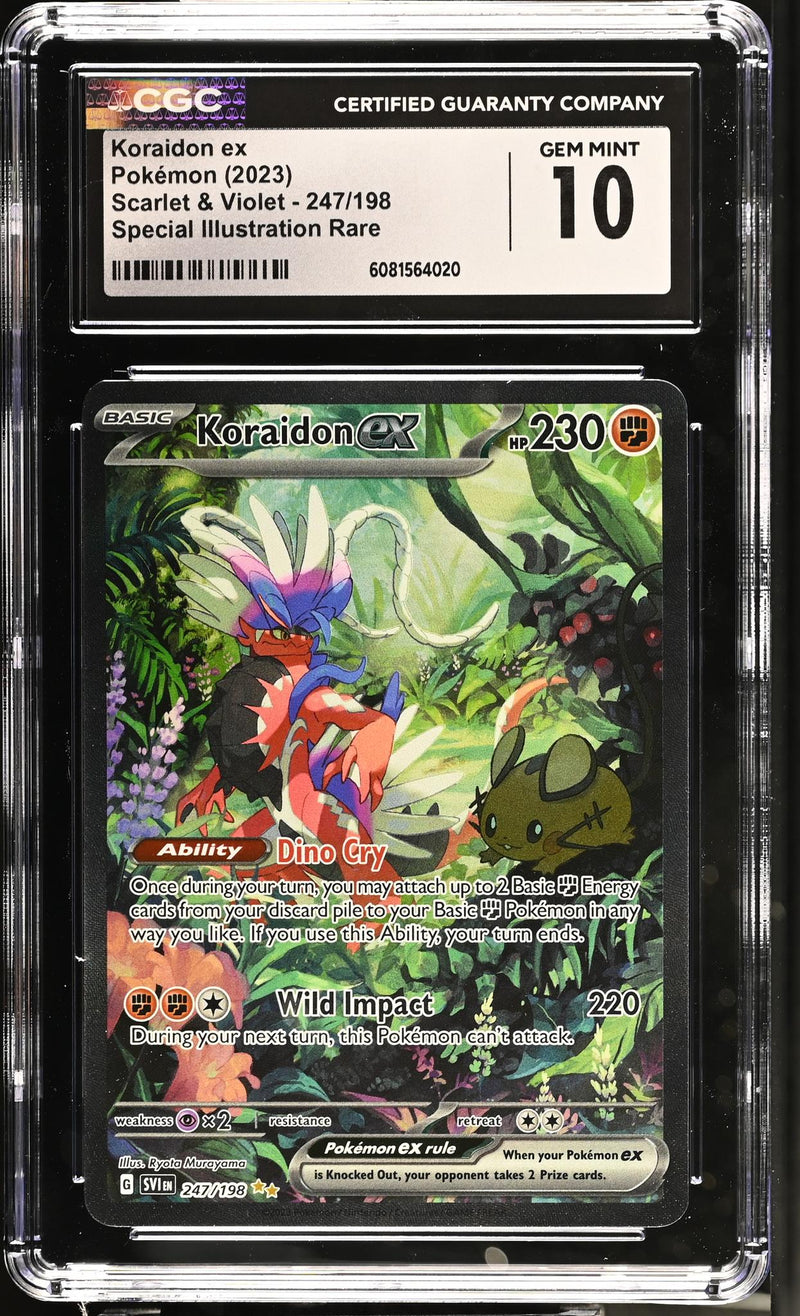 2023 Pokémon Scarlet & Violet Special Illustration Rare Koraidon #247/198 CGC 10