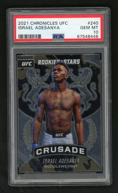 2021 Panini Chronicles UFC Israel Adesanya #240 PSA 10
