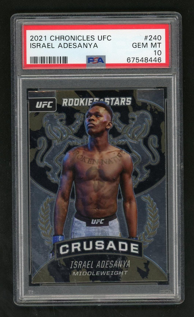 2021 Panini Chronicles UFC Israel Adesanya #240 PSA 10
