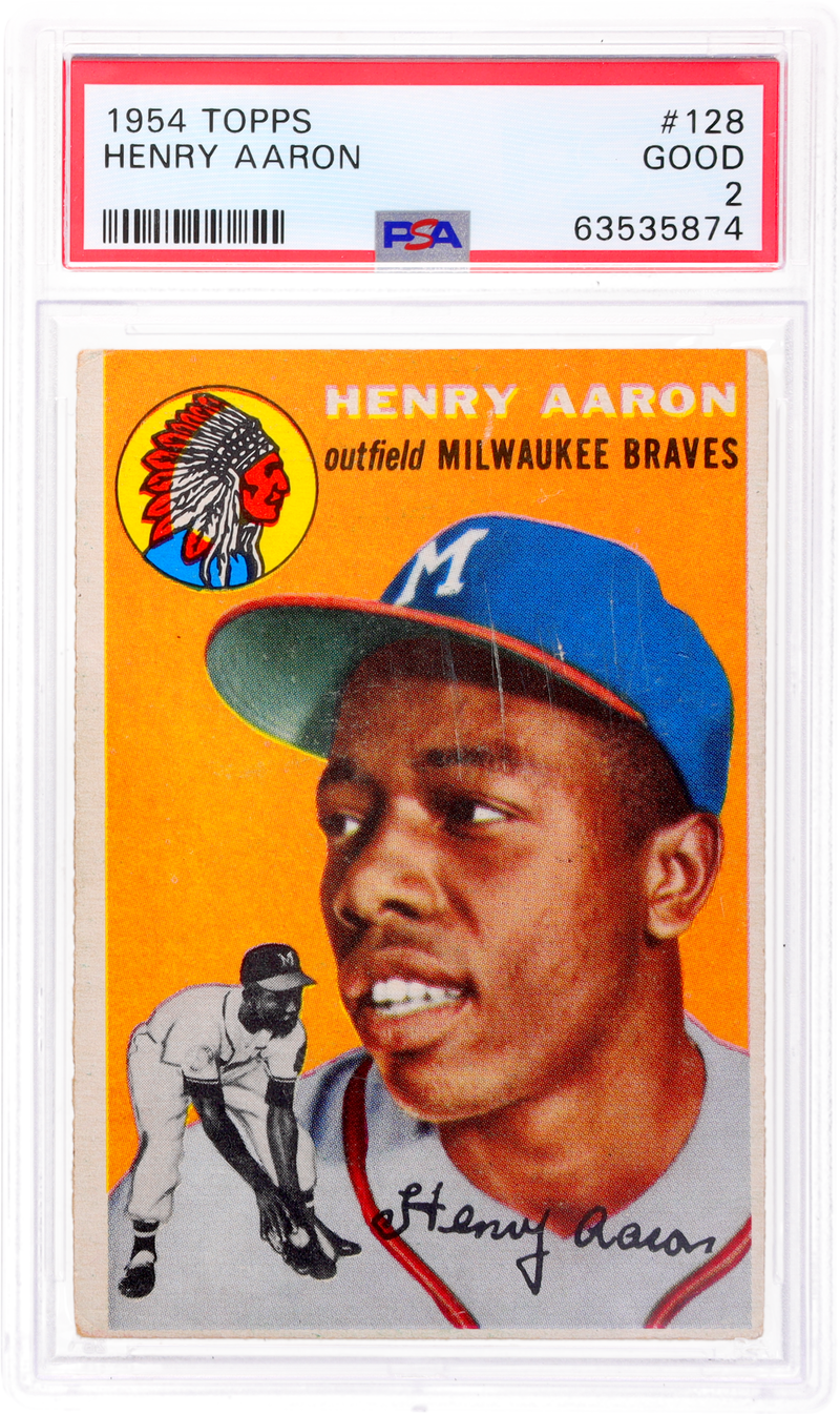 1954 Topps Hank Aaron #128 PSA 2