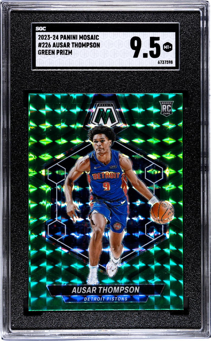 2023 Panini Mosaic Green Ausar Thompson #226 RC SGC 9.5