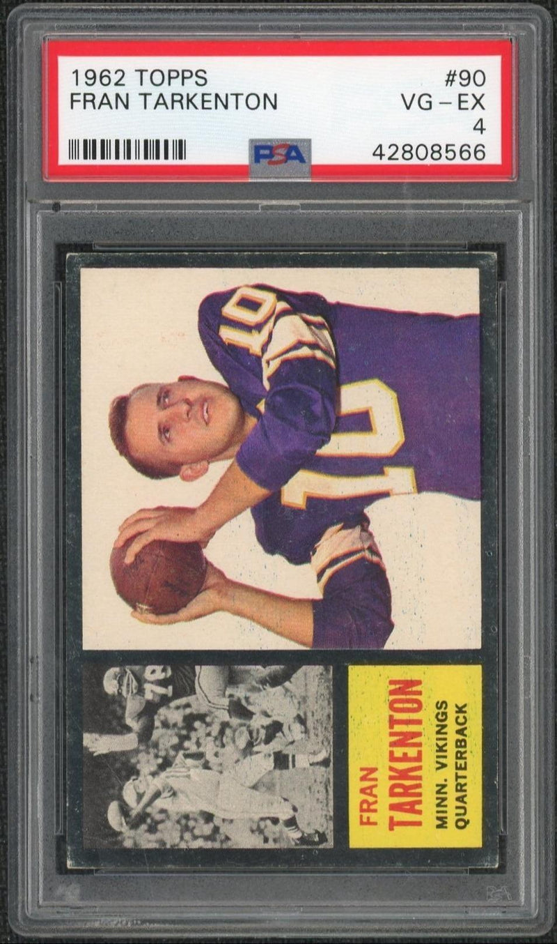 1962 Topps Fran Tarkenton #90 PSA 4