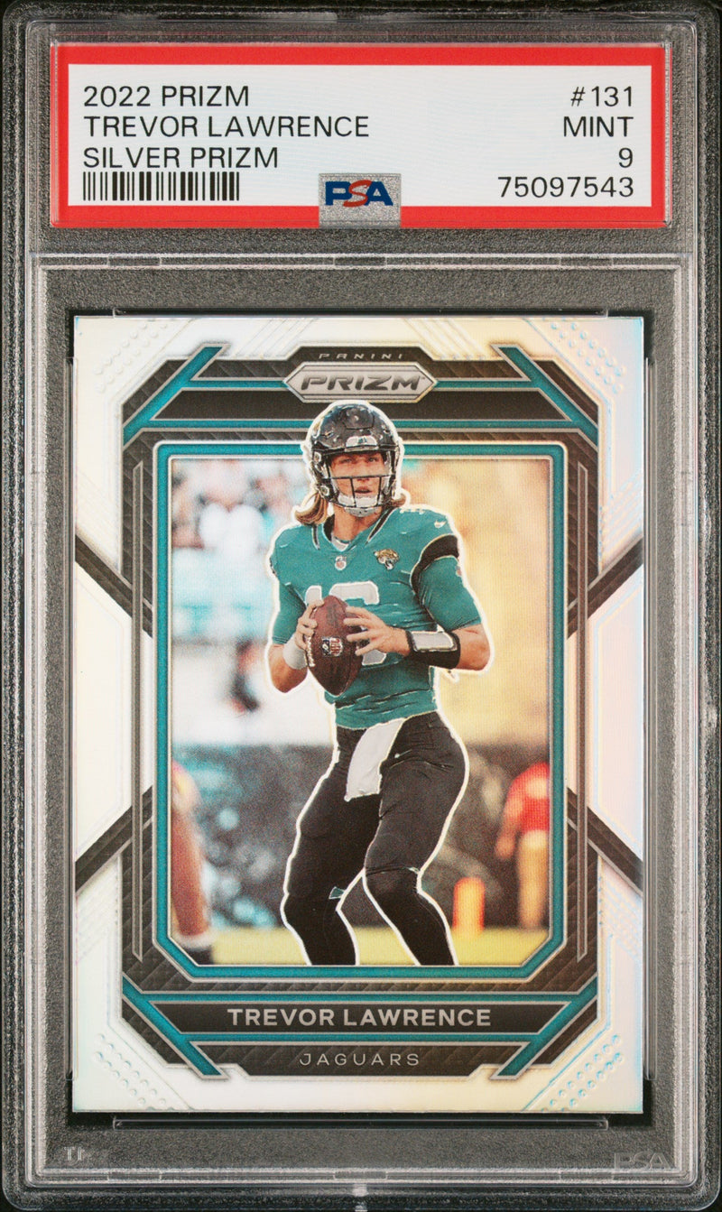2022 Panini Prizm Prizms Silver Trevor Lawrence #131 PSA 9
