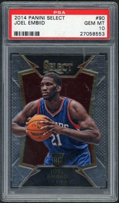 2014 Panini Select Concourse Joel Embiid #90 PSA 10