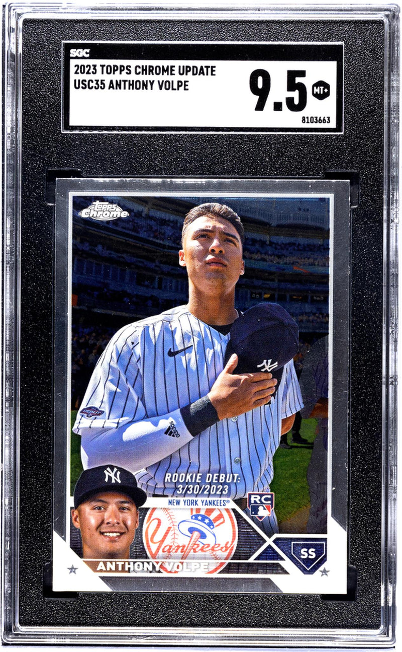 2023 Topps Chrome Update #USC35 Anthony Volpe SGC 9.5