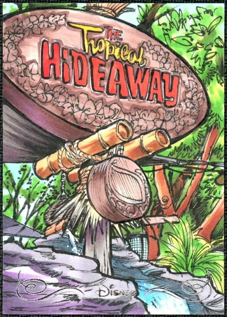 Topps 2025 Disneyland 70th The Tropical Hideaway Sketch
