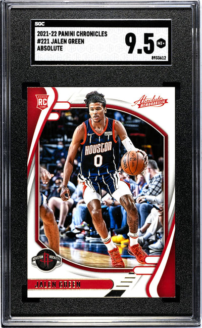 2021-22 Panini Chronicles #221 Jalen Green Absolute SGC 9.5