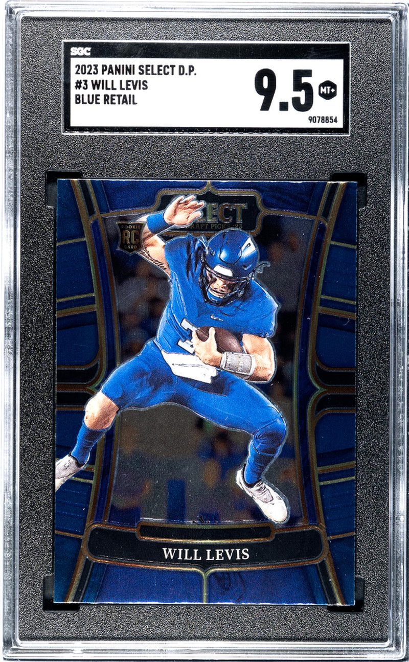 2023 Panini Select D.P. Blue Retail Will Levis #3 RC SGC 9.5