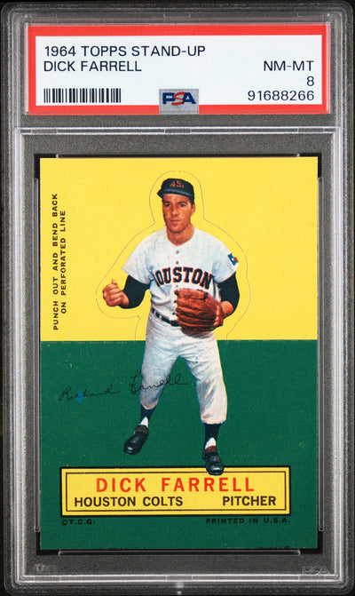 1964 Topps Stand-Ups #24 Dick Farrell PSA 8