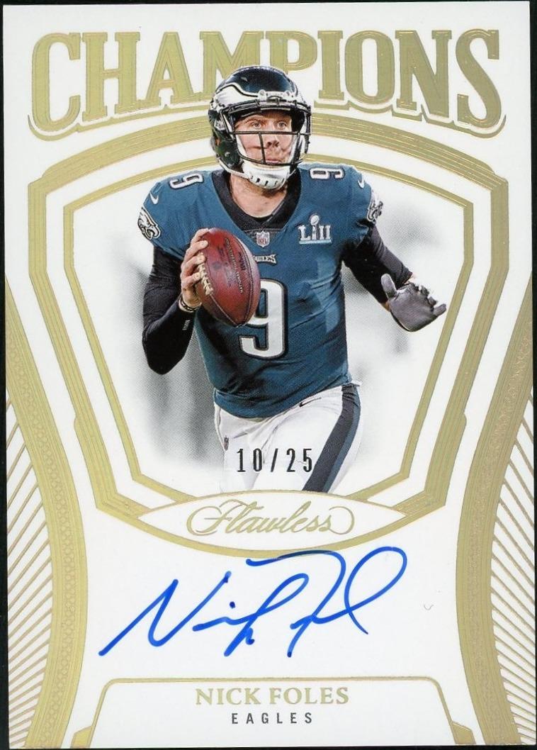 2025 Flawless CH-NFS Nick Foles Champions Auto /25