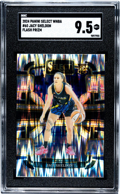 2024 Panini Select Flash Prizm Jacy Sheldon #60 RC SGC 9.5