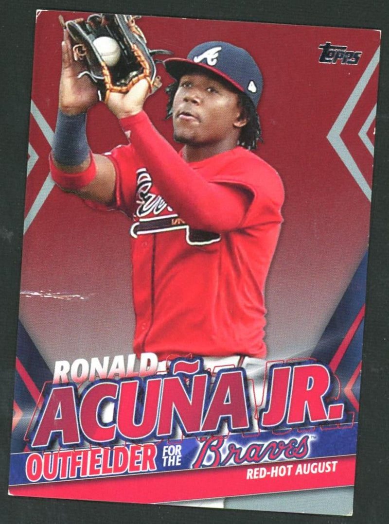 2020 Topps TRA-8 Ronald Acuña Jr. Red-Hot August /10 Braves
