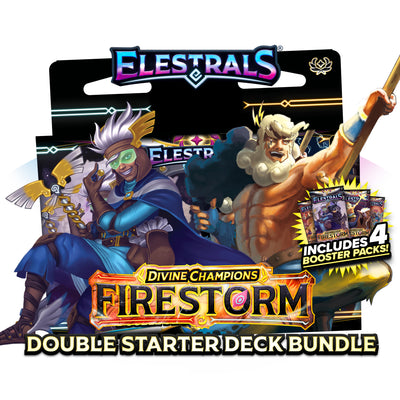 Elestrals TCG: Divine Champions Firestorm - Hermes vs. Zeus Double Starter Deck Bundle