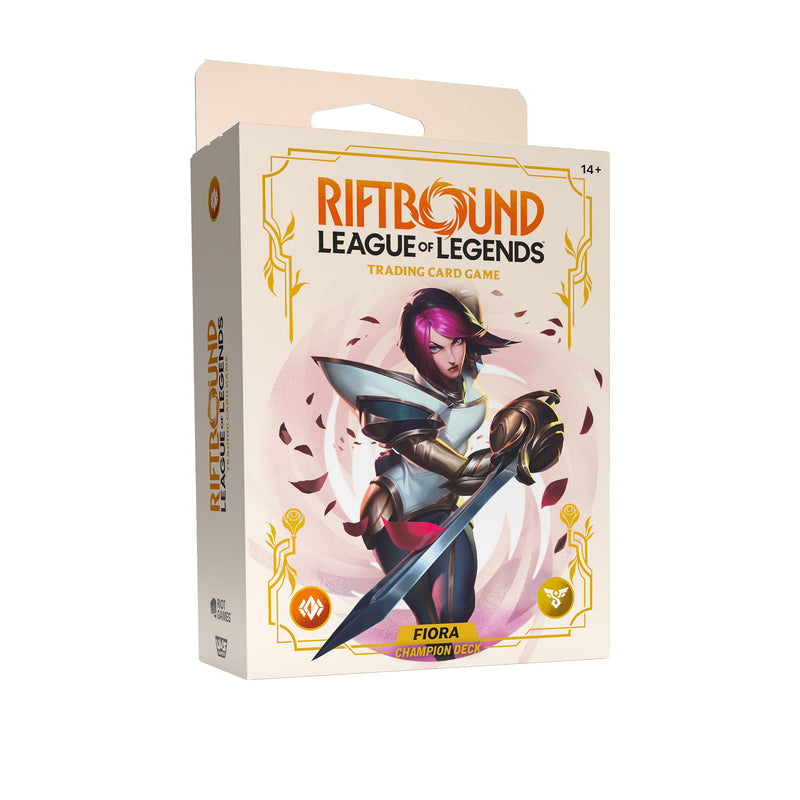 Riftbound - League of Legends TCG: SpiritForged Champion Deck Fiora Display