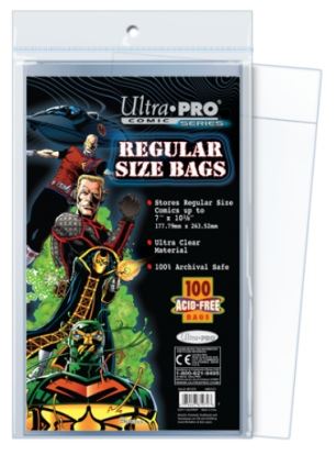 Ultra Pro Comic: Bags - Regular 100CT