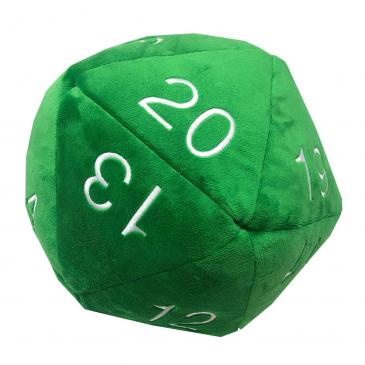 Ultra Pro: Jumbo D20 Plush - Green with White Numbers