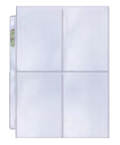 Ultra Pro: 4-Pocket 3.5 x 5-Inch Platinum Pages 100CT