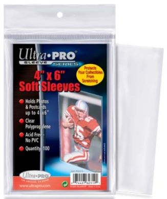 Ultra Pro Sleeves: Soft 4 x 6-Inch 100CT