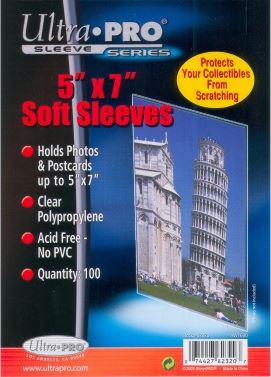 Ultra Pro: 5 x 7-inch Soft Sleeves 100CT