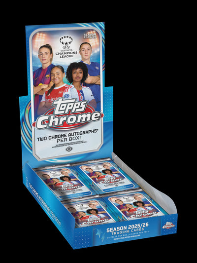 2025-26 Topps Chrome UEFA Women's Champions League Soccer Hobby Box