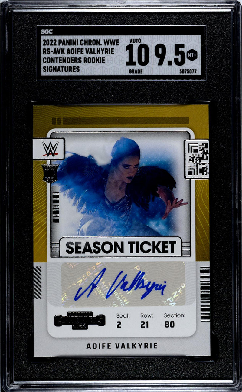 2022 Chronicles #RS-AVK Aoife Valkyrie Contenders Rookie Signatures SGC 9.5