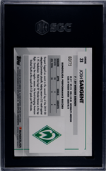 2020 Topps Chrome #23 Josh Sargent Pink Refractor SGC 9