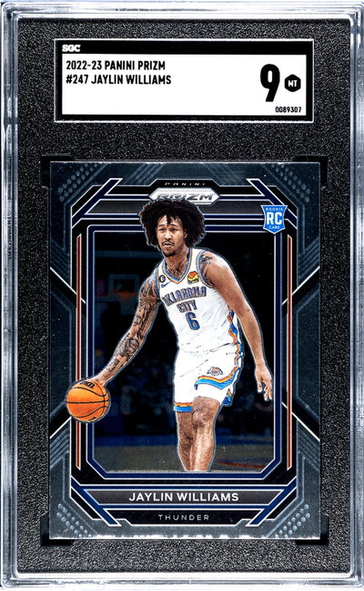 2022-23 Panini Prizm Jaylin Williams #247 RC SGC 9
