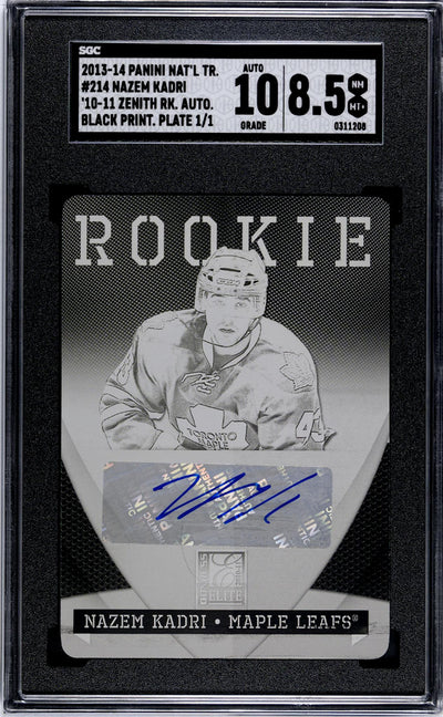 2010 Zenith #214 Nazem Kadri 1/1 SGC 10
