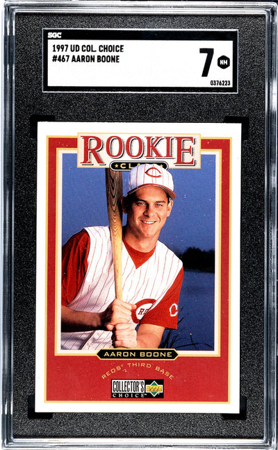 1997 Collector's Choice #467 Aaron Boone Rookie Class SGC 7