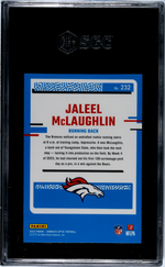 2023 Donruss Optic Jaleel McLaughlin #232 RC SGC 10