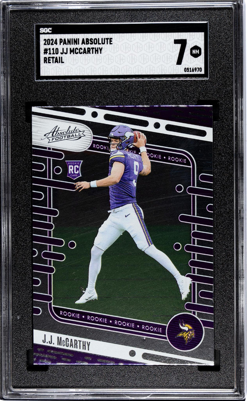2024 Panini Absolute #110 Jj Mccarthy Retail SGC 7