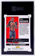 2021 Panini Chronicles Ufc #5 Israel Adesanya Contenders Season Ticket Asia SGC 10