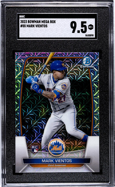 2023 Bowman Chrome #55 Mark Vientos SGC 9.5