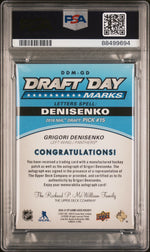 2021 SP Game Used Draft Day Marks "E" Grigori Denisenko #DDMGD PSA 8