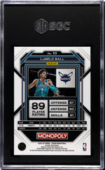 2022-23 Panini Prizm Monopoly LaMelo Ball #10 SGC 8