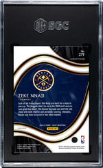 2020-21 Panini Select Gold Wave Prizm Zeke Nnaji #279 SGC 8
