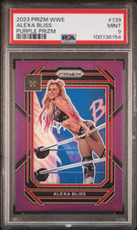 2023 Panini Prizm WWE Purple Prizm Alexa Bliss #139 /149 PSA 9