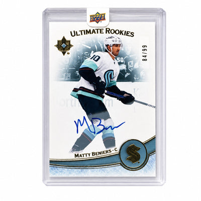 2022 Upper Deck Ultimate Rookies Matty Beniers Auto /99 #191